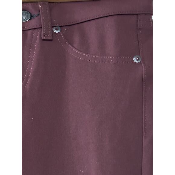 Rag & Bones Women's Jean Leggings In Burgundy Ponte Size (26) Stretchy Jeans - Picture 16 of 16
